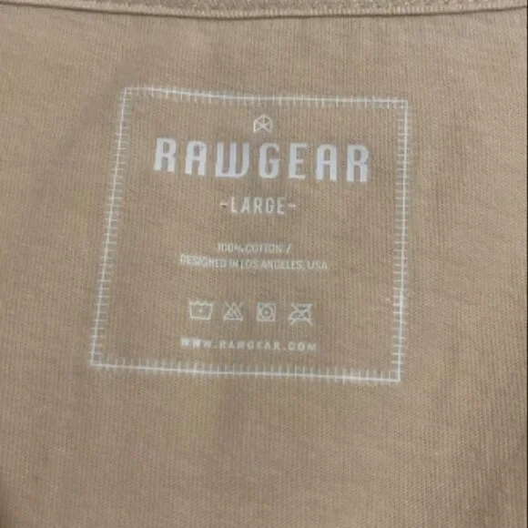 RAW GEAR Men's Cotton Tank Top Size L - Picture 5 of 5